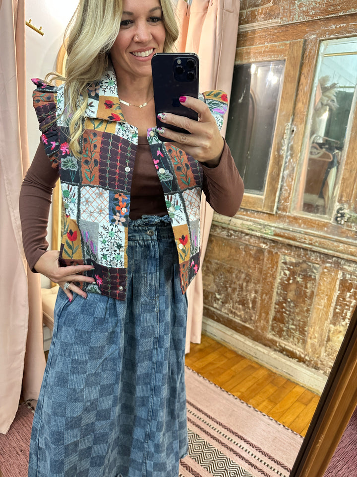 Rustic Garden Puffer Vest