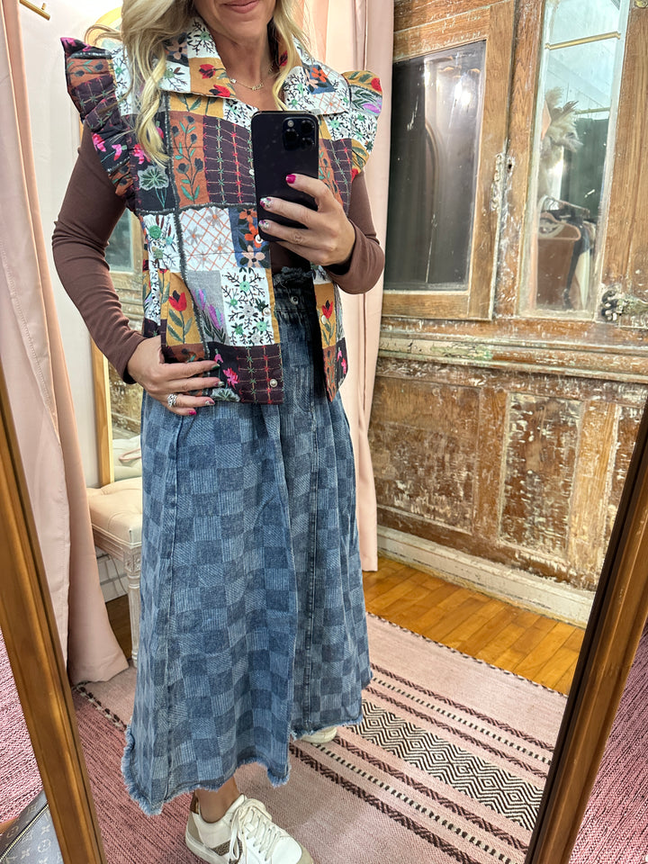 Rustic Garden Puffer Vest