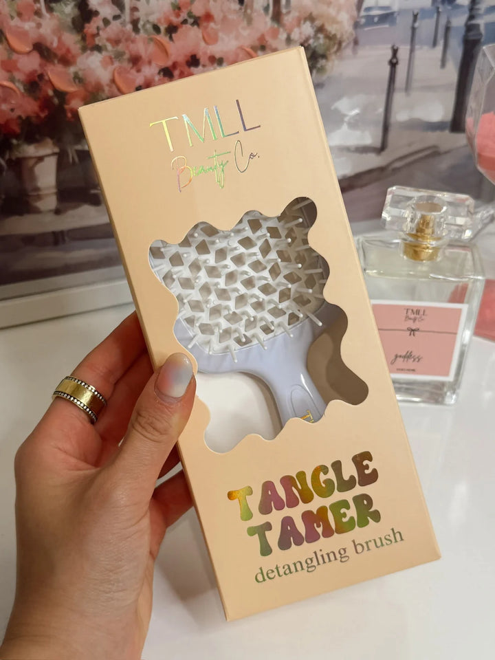 TMLL Tangle Tamer Hair Brush - White