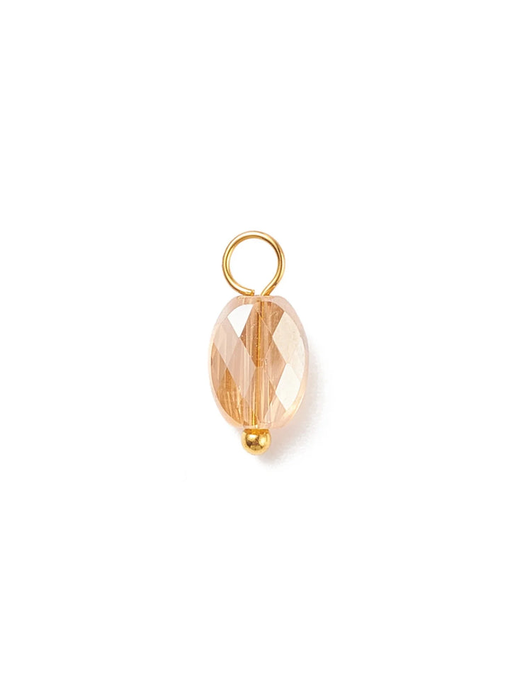 Gold Sea Glass Iridescent Glass Charms | Assorted