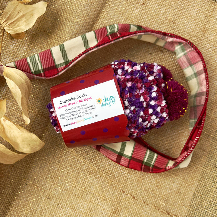 "Merry Christmas" Cozy Cupcake Socks |  Navy (Merry Christmas)