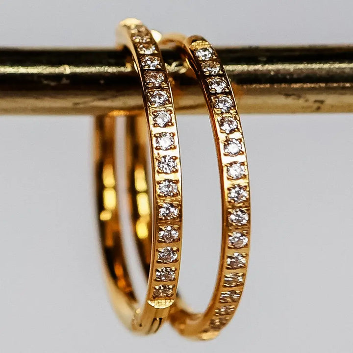 Graced in Gold Hoop