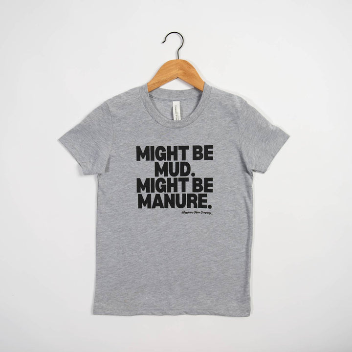 Western Graphic ‘Mud or Manure" Grey Toddler/Youth Tee: 2T