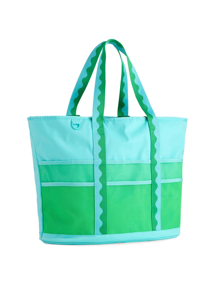 CAMDEN NEOPRENE TOTE: AQUA