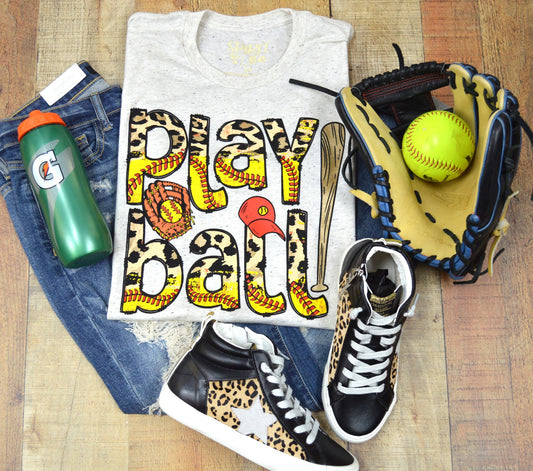 Play Ball Softball Tee